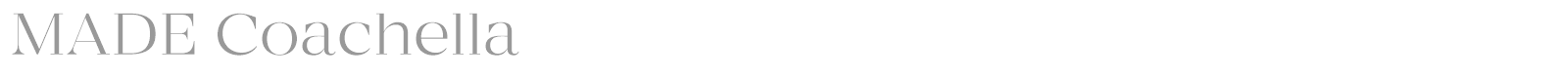 Made Coachella font preview
